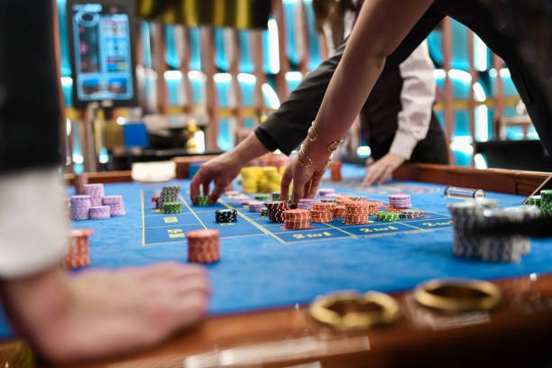 Game history and results tracking Game history and results display on baccarat table